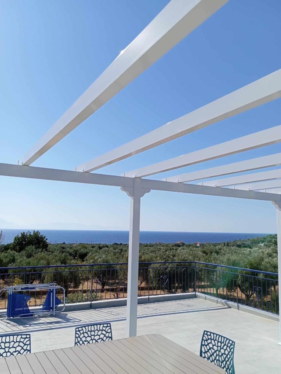 Villa Blue Cocoon - Chrani Messinia Peloponnese- Sea View 800 M From Beach Eksteriør bilde