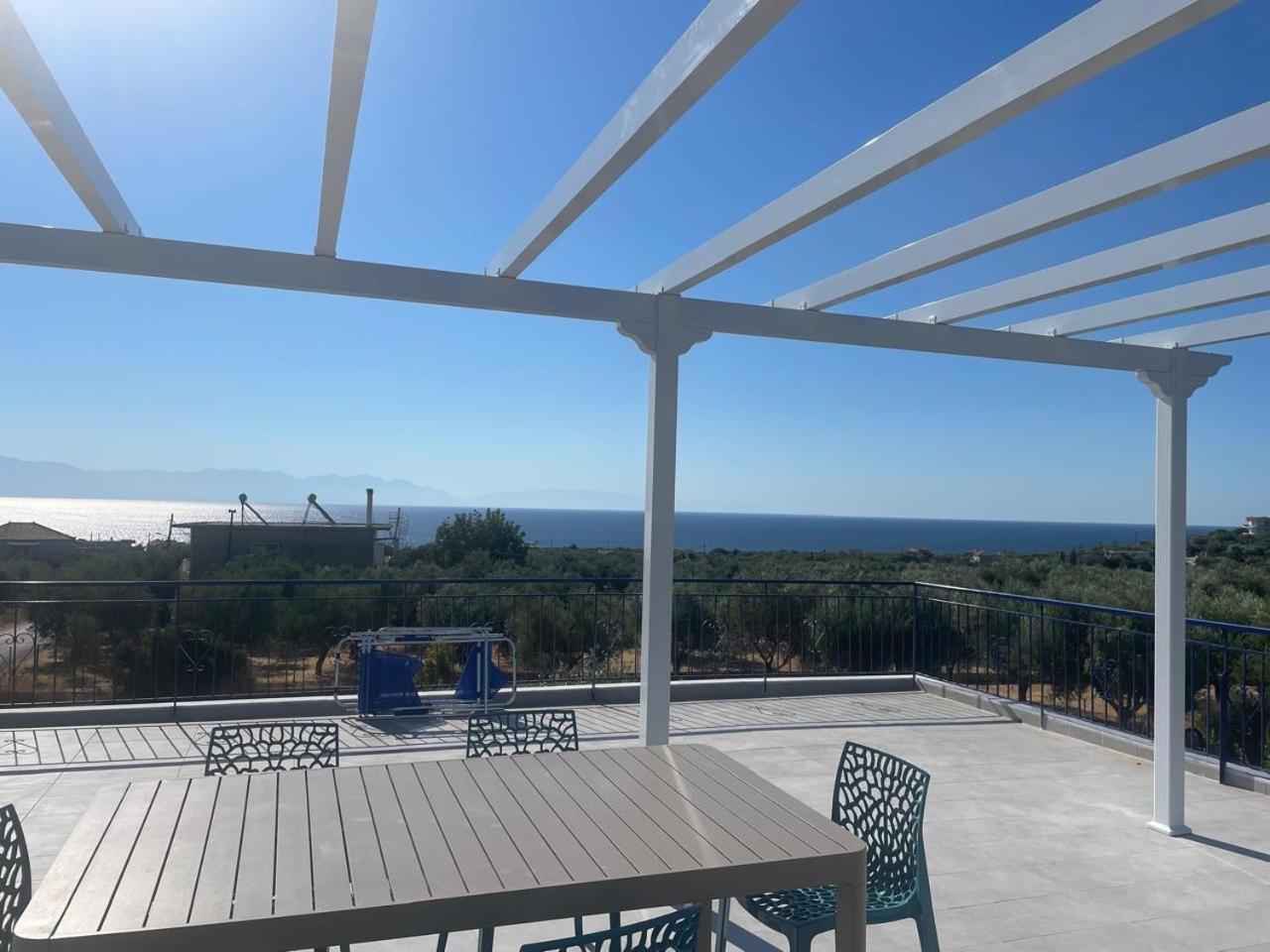 Villa Blue Cocoon - Chrani Messinia Peloponnese- Sea View 800 M From Beach Eksteriør bilde